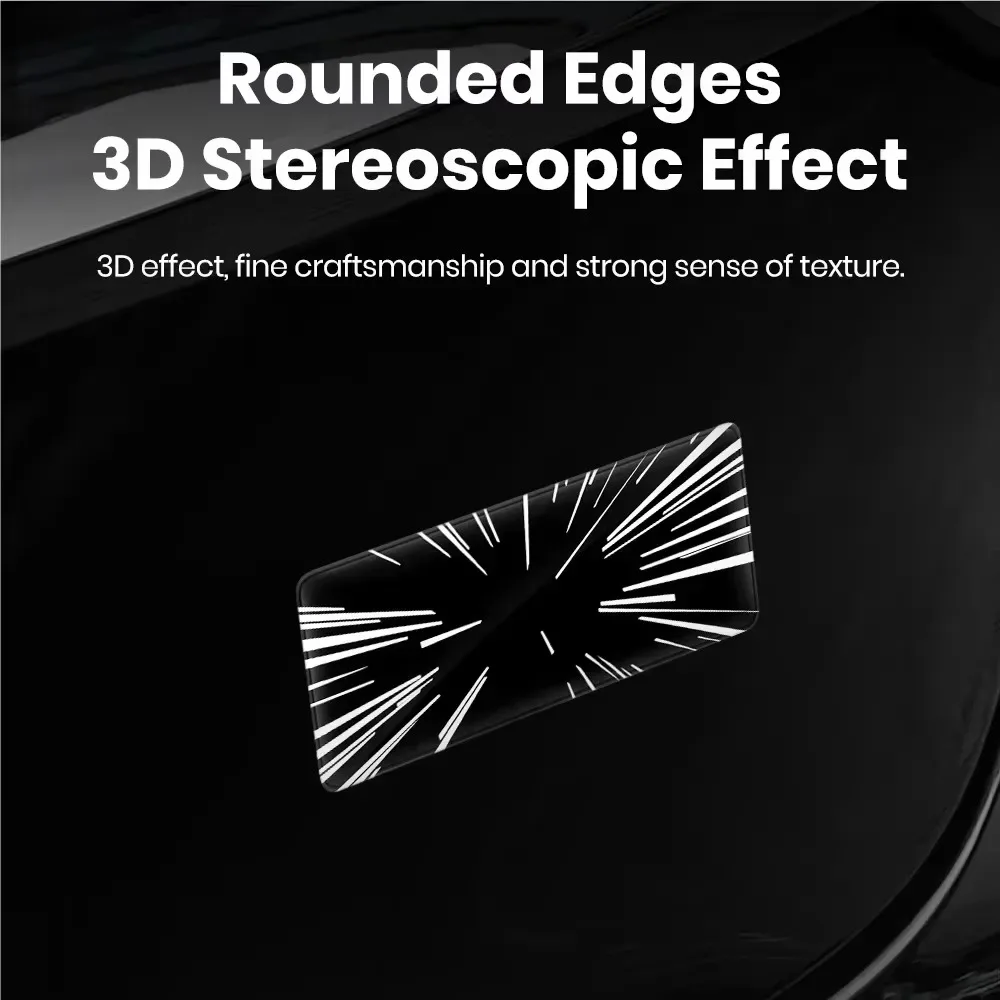 Time Tunnel Tail Logo Sticker for Tesla Model Y 3 Stereoscopic Resin Drip Waterproof Material High Performance Decorative Paster