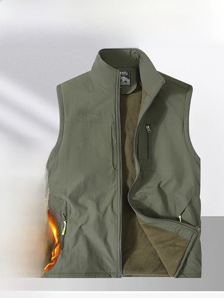 

Мужской утепленный жилет для активного отдыха, без рукавов, осенне-зимний, новый, приталенный, деловой, элегантный...