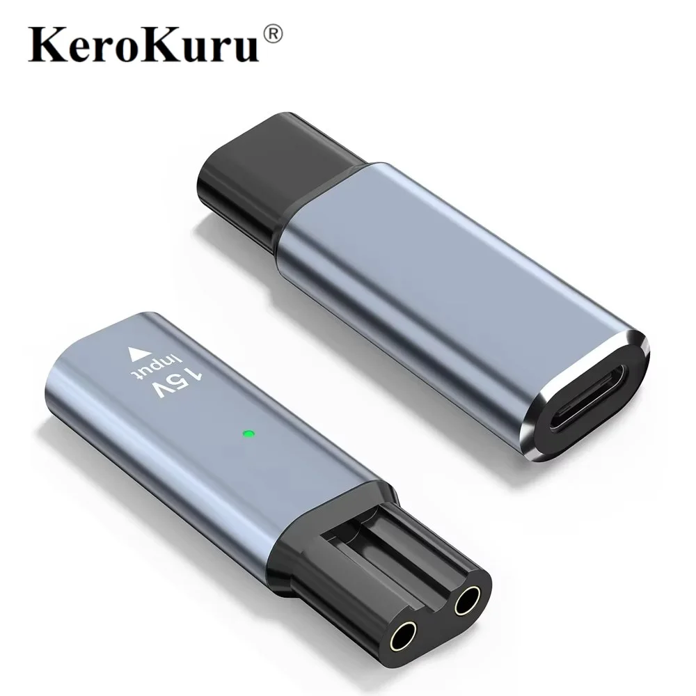 Kerokuru 15V HQ8505 Type-C Shaver Adapter Charging Converter for Philips Norelco One Blade QP6510 QP6520 QP6530 Beard Trimmer
