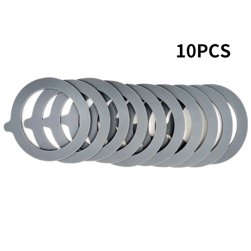 10pcs Silicone Jar Gaskets Food Storege Jars Replacement Gasket Airtight Rubber Seals Rings Jars O Rings Gaskets Kitchen Tools