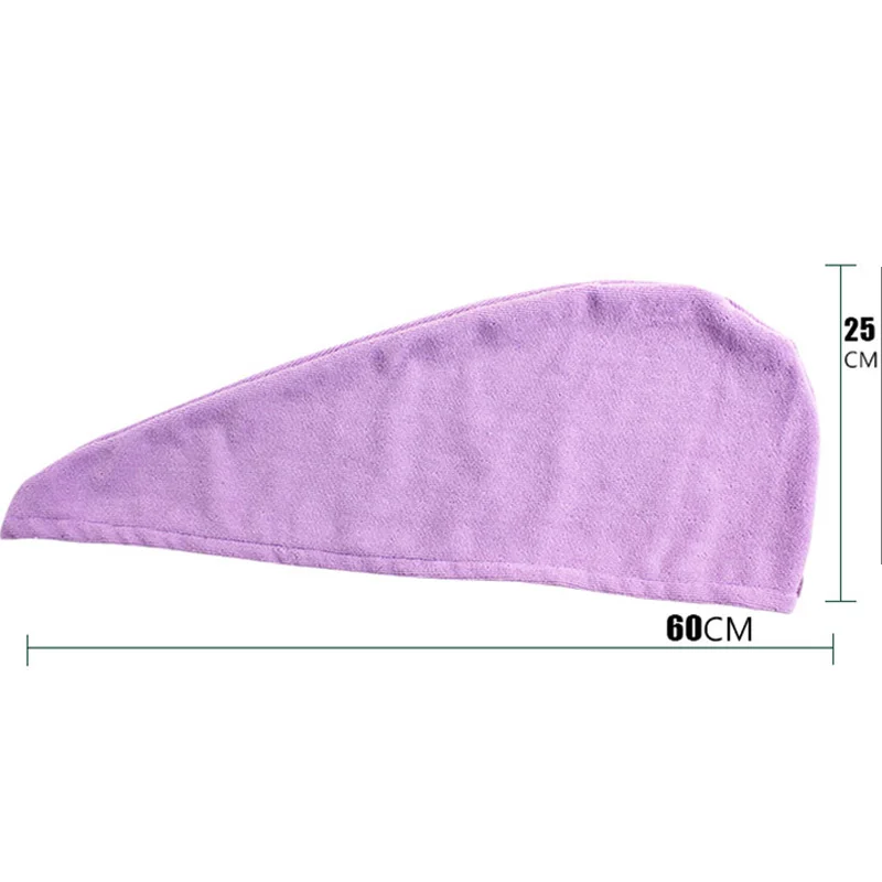 1pcs  Microfibre After Shower Hair Drying Wrap Womens Girls Lady\'s Towel Quick Dry  Hat Cap Head  Bathing Tools Turban