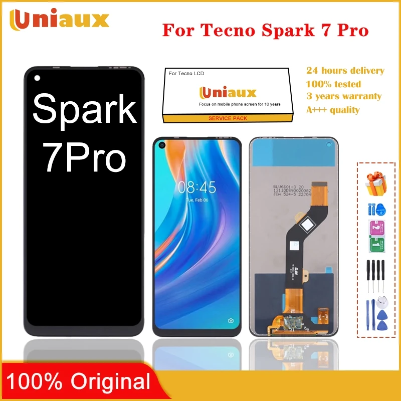 

6,6 "Оригинальный ЖК-дисплей для Tecno Spark 7 Pro KF8