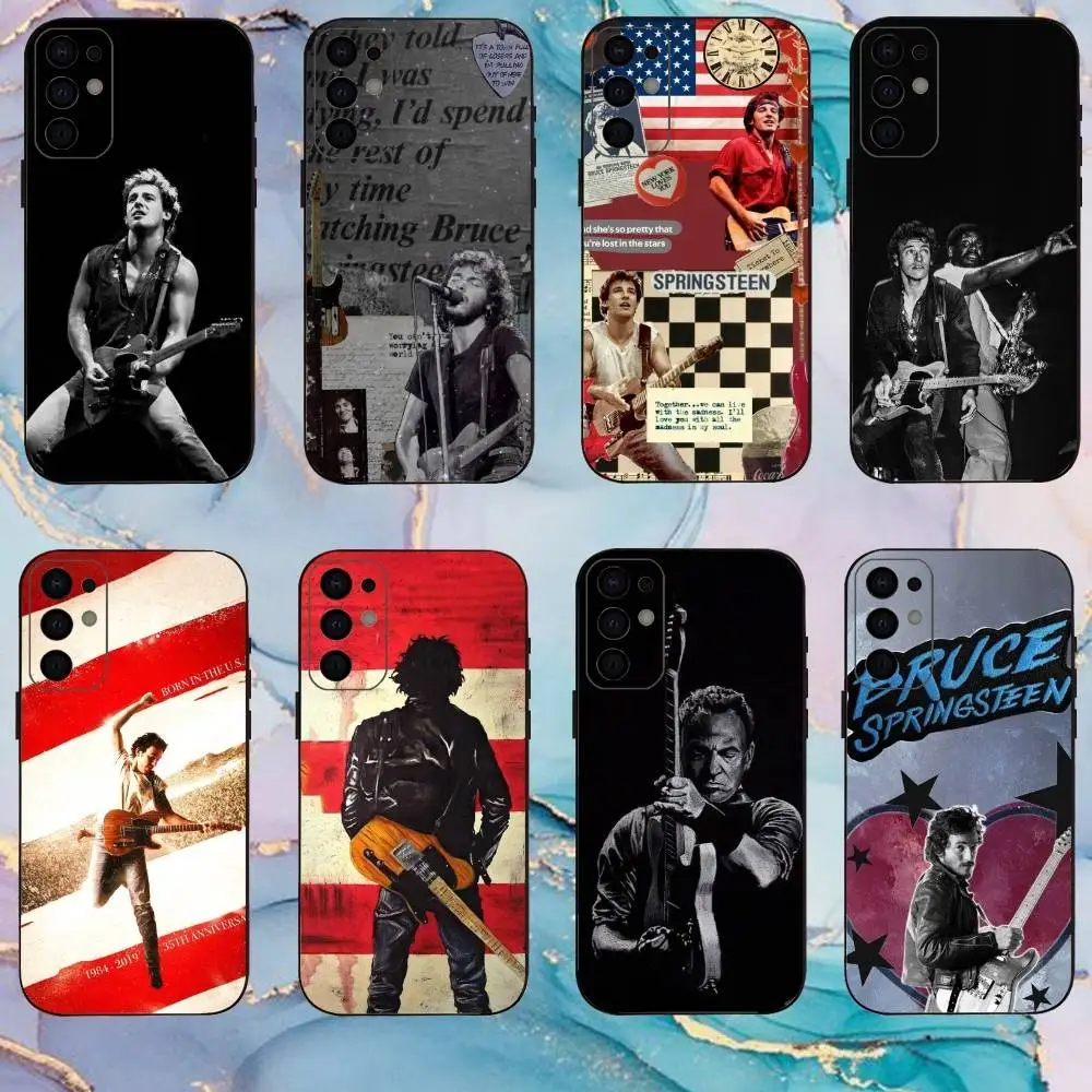 

Rock Singer B-Bruce Springsteen Phone Case For Samsung S25,S24,S21,S22,S23,S30,Ultra,S20,Plus,Fe,Lite,Note,10,9,5G Black Cover