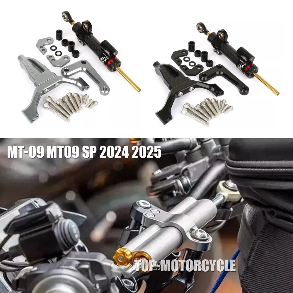 

Motorcycle For YAMAHA MT09 Steering Damper Bracket Stabilizer Support Handle anti-sway bracket Speed Wobble Accessories 2024 -25