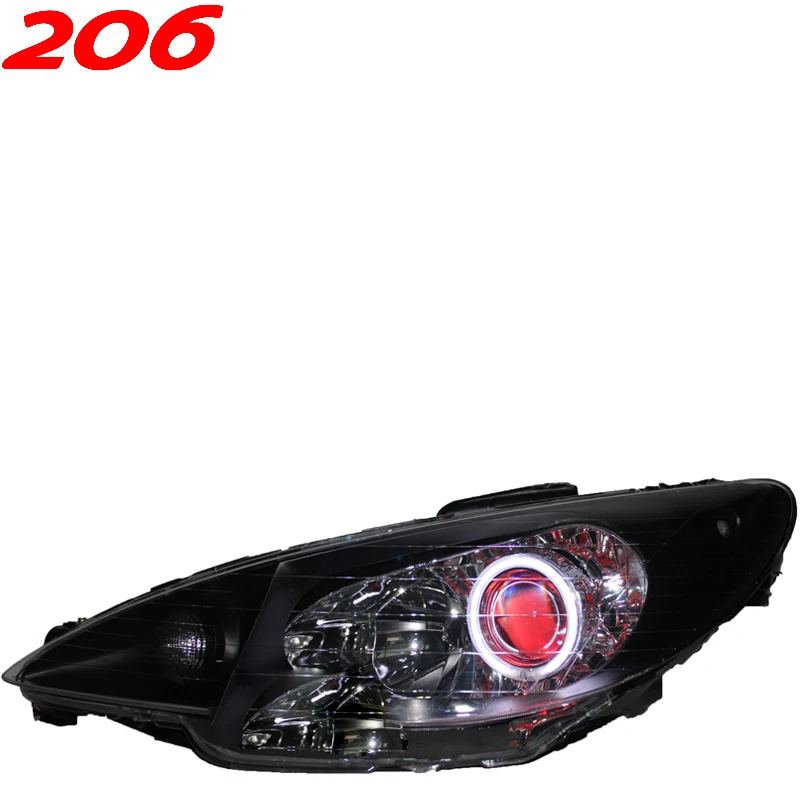 car bumper headlamp for Peugeot 206 headlight HID xenon Peugeot206 2004~2008 car accessories head lamp for Peugeot 206 fog light