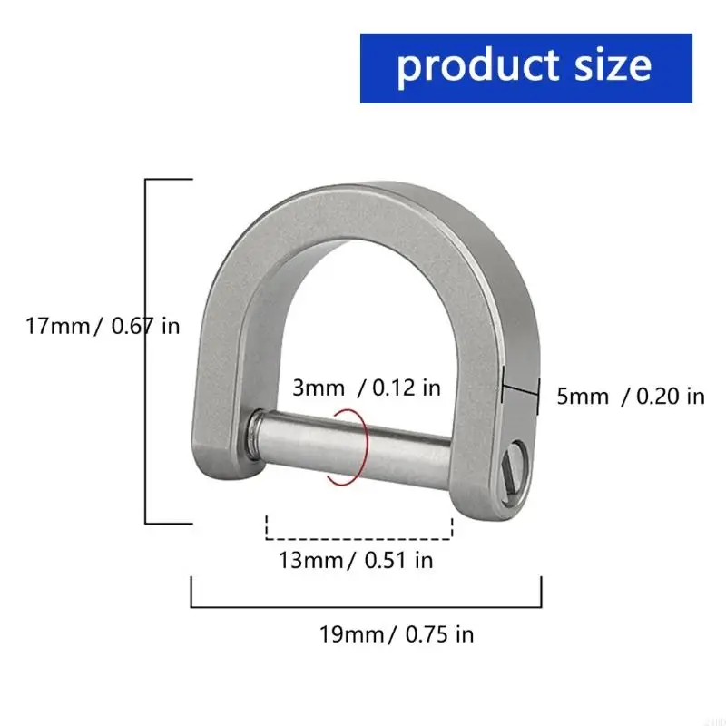 حلقة تسلق حلزونية مصنوعة من السبائك بتصميم خيط سهل التجميع وإكسسوارات خارجية 24BD