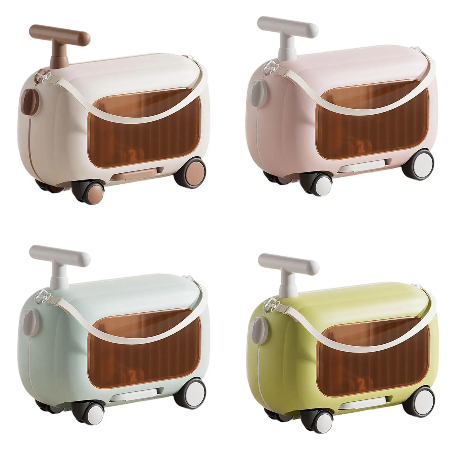 

Ride on Suitcase Luggage Adjustable Strap with Child Seat Design Luggage Case for Airplane Essential Outdoor Trips