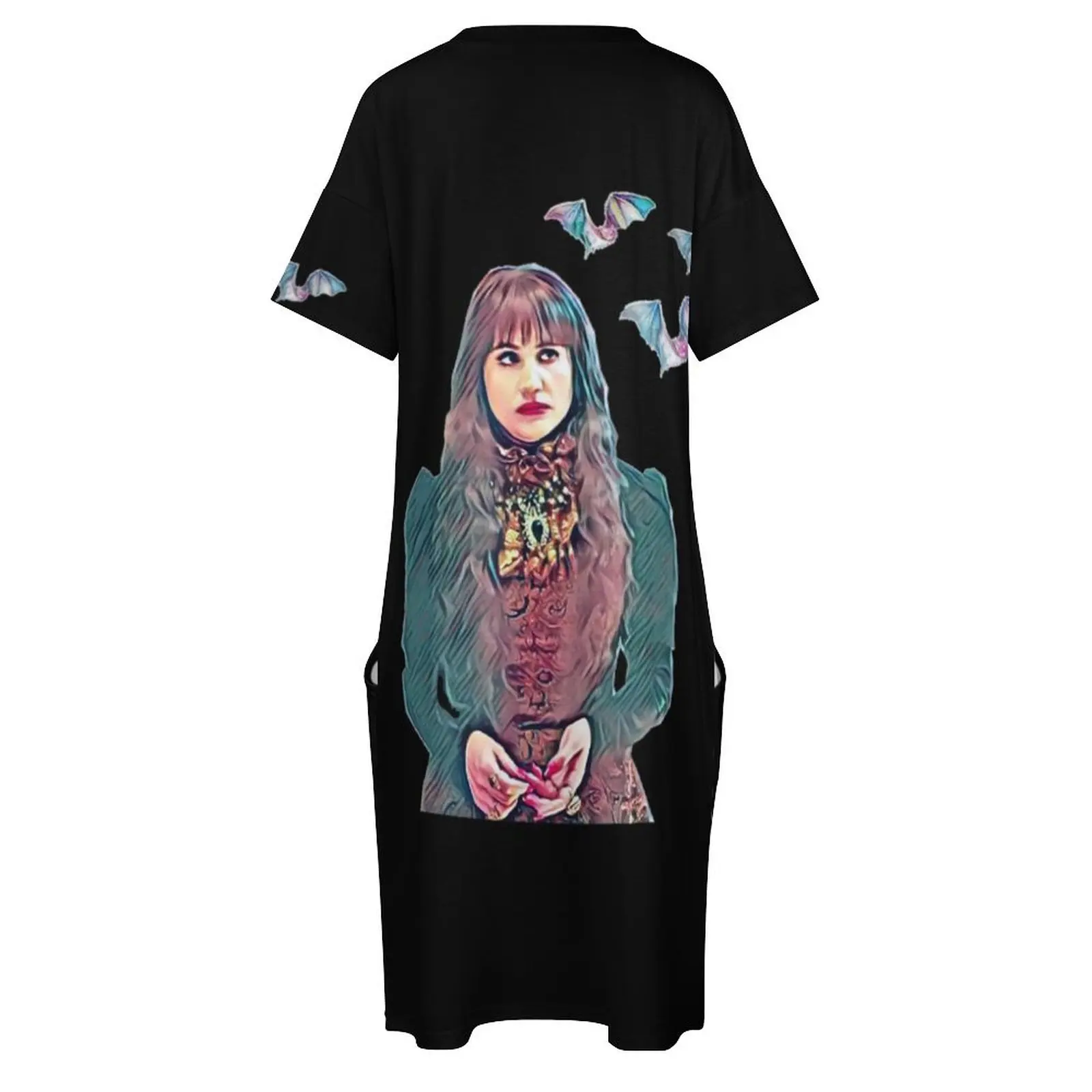 Vampire Nadja T-Shirt Loose Pocket Dress Dress for girls Aesthetic clothing