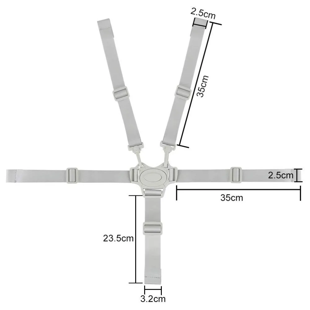 Poussette Durable avec Ceinture de Sécurité pour Enfant, Siège Haut, Environnement 5 Point SFP