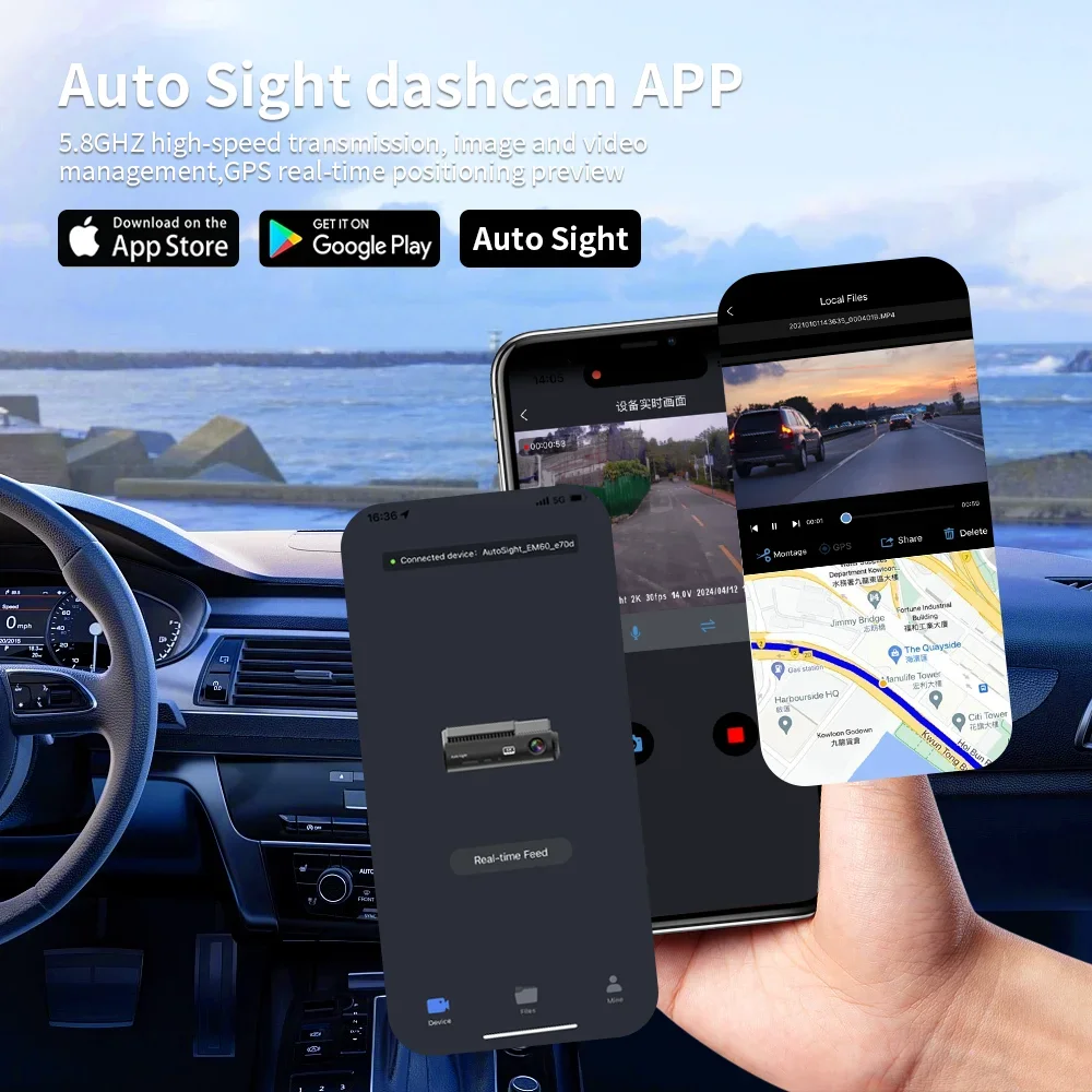 Dash Cam Parking ing 4k WIFI Voiture Starvis 2 Front 4K Rear 2k 2 Channels Dash Cam 4k GPS Night Vision Dual Car Camera