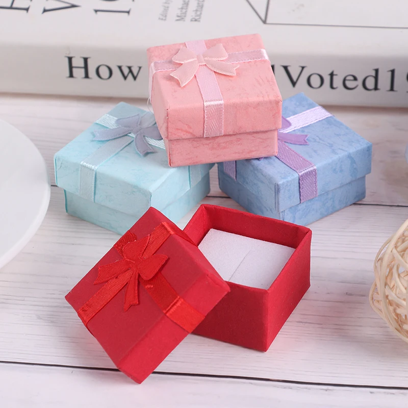 

10Pcs/Set Jewelry Organizer Gift Box Necklace Earrings Ring Paper Packaging Box