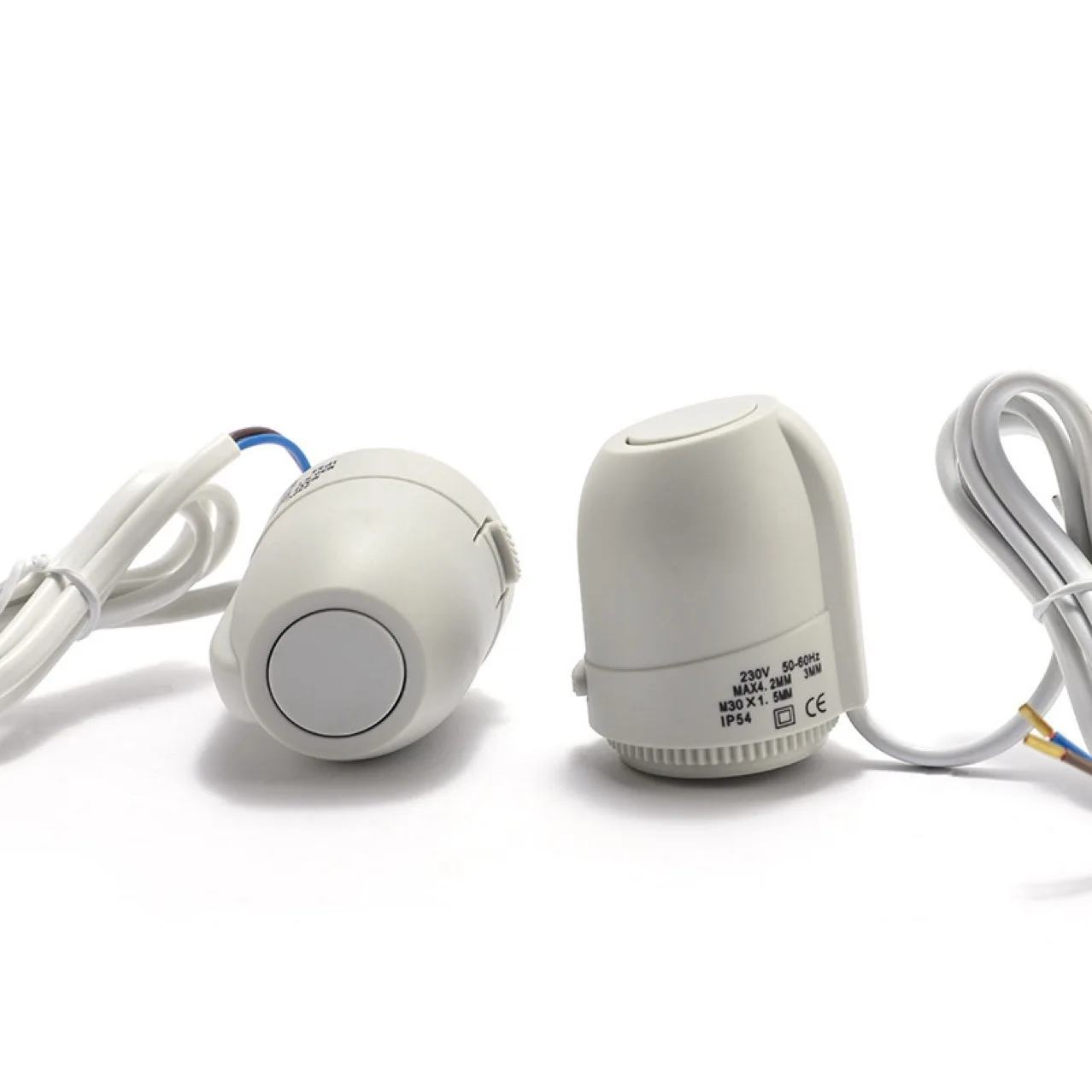 Válvula atuadora térmica elétrica normalmente aberta, 24v, 230v, sem nc, para coletor, sala radiante, aquecimento por piso radiante, eletrorotermico