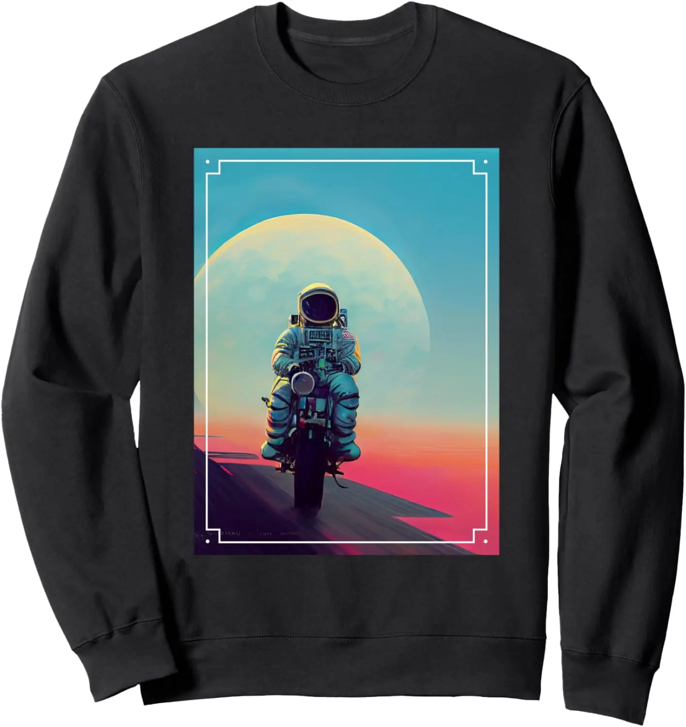 

Astronaut Riding A Motorcycle In Space Sweatshirt