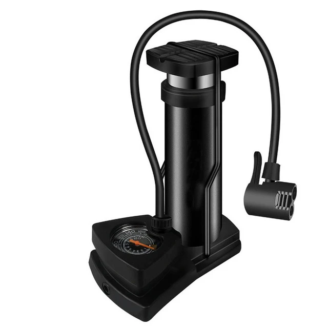 

STLF Mini Bike Foot Pump Portable Inflator Ball Pump with Pressure Gauge