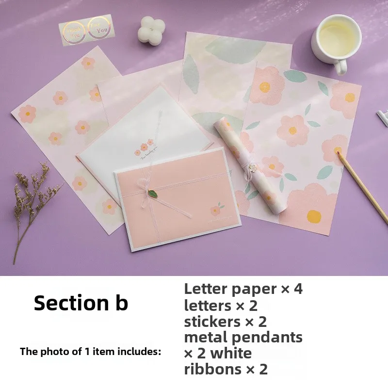 مجموعة كتابة رسائل أوراق الغابات مغلفات ورقية يابانية طقم أدوات مكتبية INS مظاريف ورقية نباتية غير رسمية هدية #6