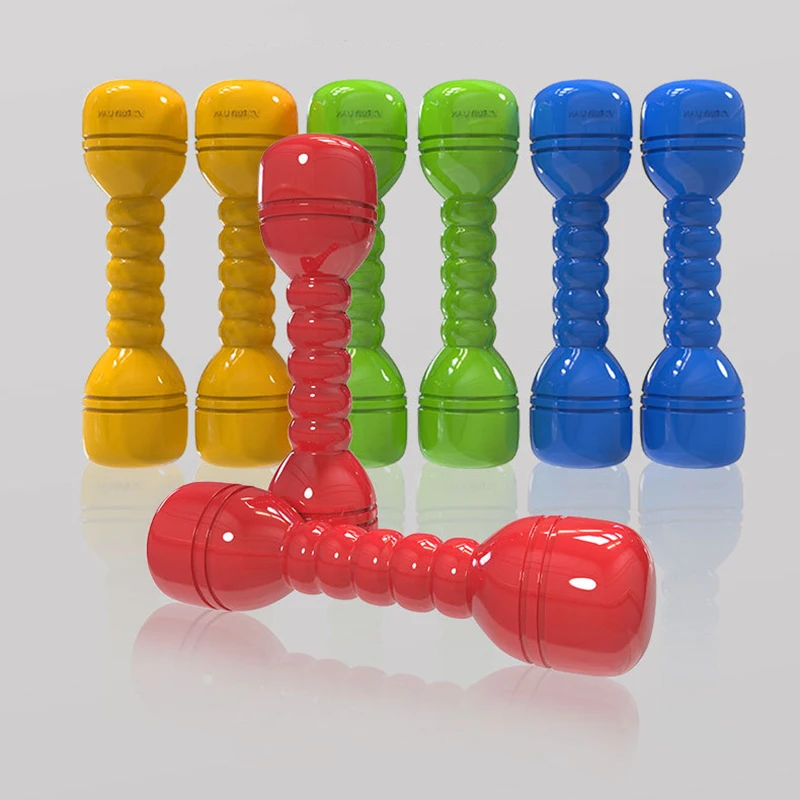 2Pc/1Set Kids Dumbbells Exercise Fitness Equipment Children's Exercise Fitness Toys Home Dancing Props Hand Weights Dumbbell Toy