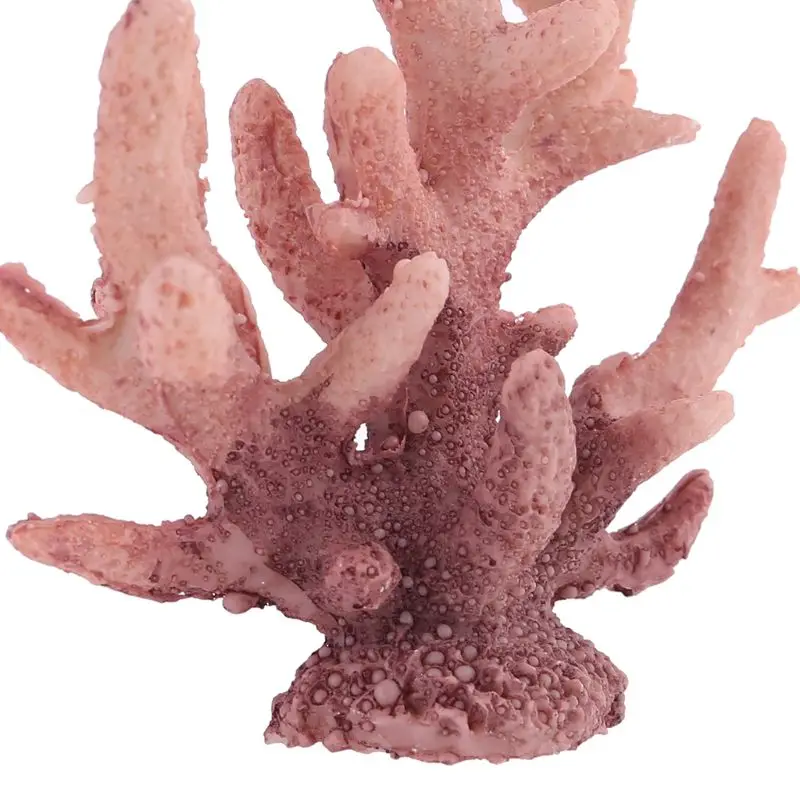 F92B Aquarium Coral Decor Small Artificial Resin Coral Ornaments Safe and Harmless