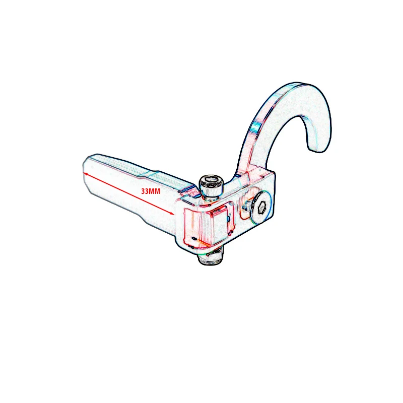 ل CFMOTO CF MOTO 250 CL-C 250 250CL-C CLC250 CF250CLC 2022-2025 دراجة نارية الملحقات القرن التبديل زر تمديد قوس #6