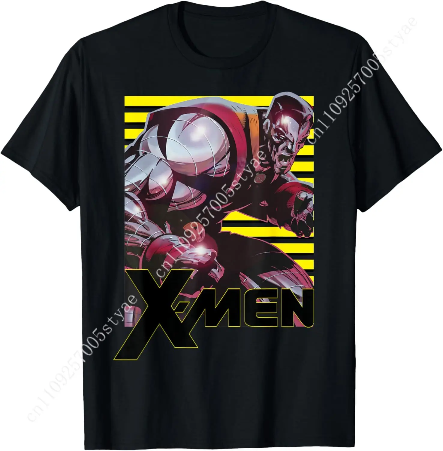

Marvel X-Men Colossus Classic Retro Profile Graphic T-Shirt T-Shirt