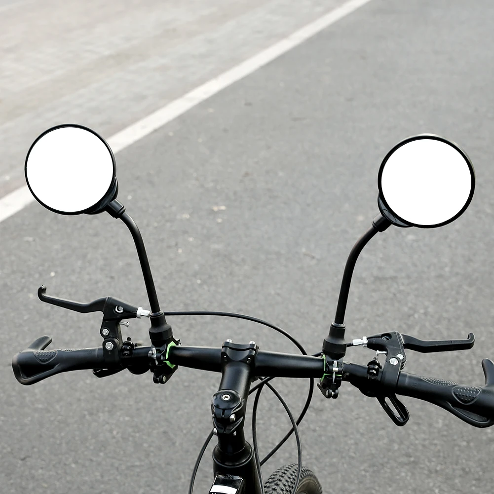 

2/1pcs Bike Rear Mirror Bicycle Convex Mirror Rotation Bicycle Side Mirror Adjustable Round Rearview Mirrors Bike Accessories