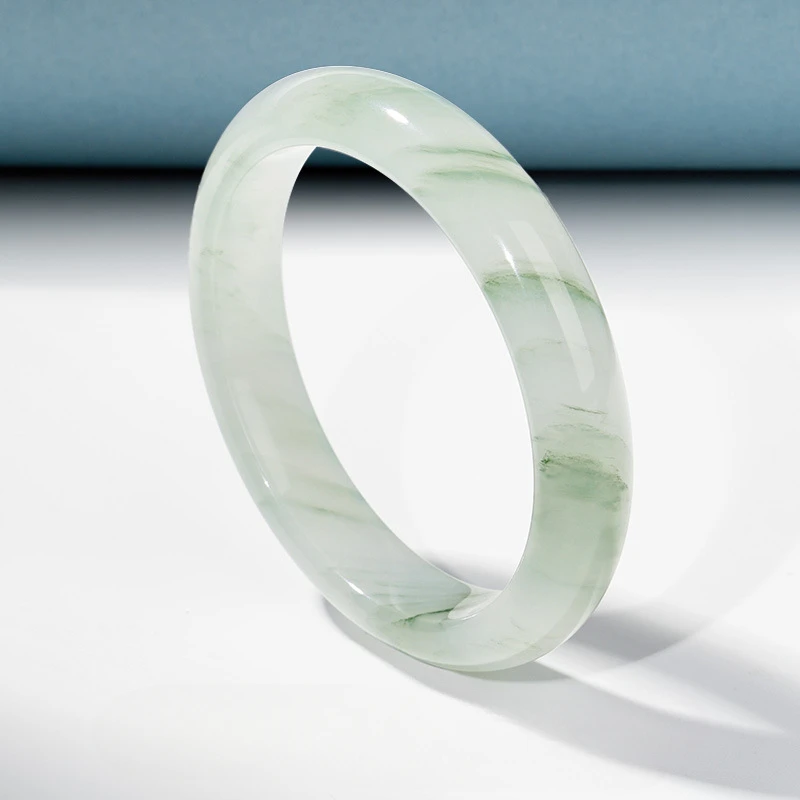 

Natural Tianshan Cui Bracelet Fashion Classic National Style Women's Models