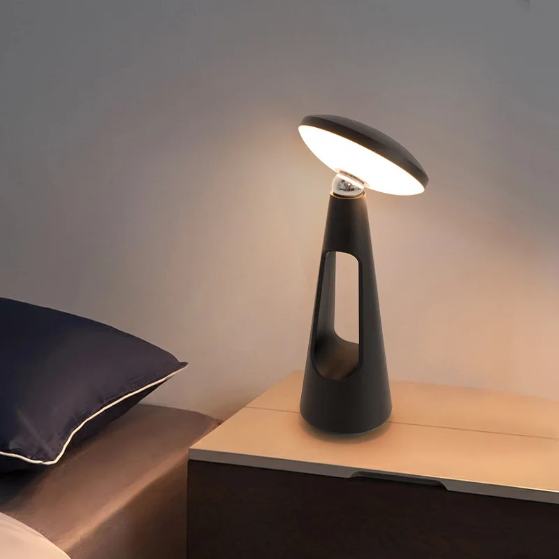 Ambient Light Rotatable Universal Magnetic Flying Saucer Bedside Light Luxury Smart Ornament Decorative Desk Lamp