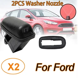 2X Front Windshield Windscreen Washer Jet Nozzles Sprayer For Ford Focus Mondeo Galaxy C-max Fiesta KA Fusion OE#BM5117666AB