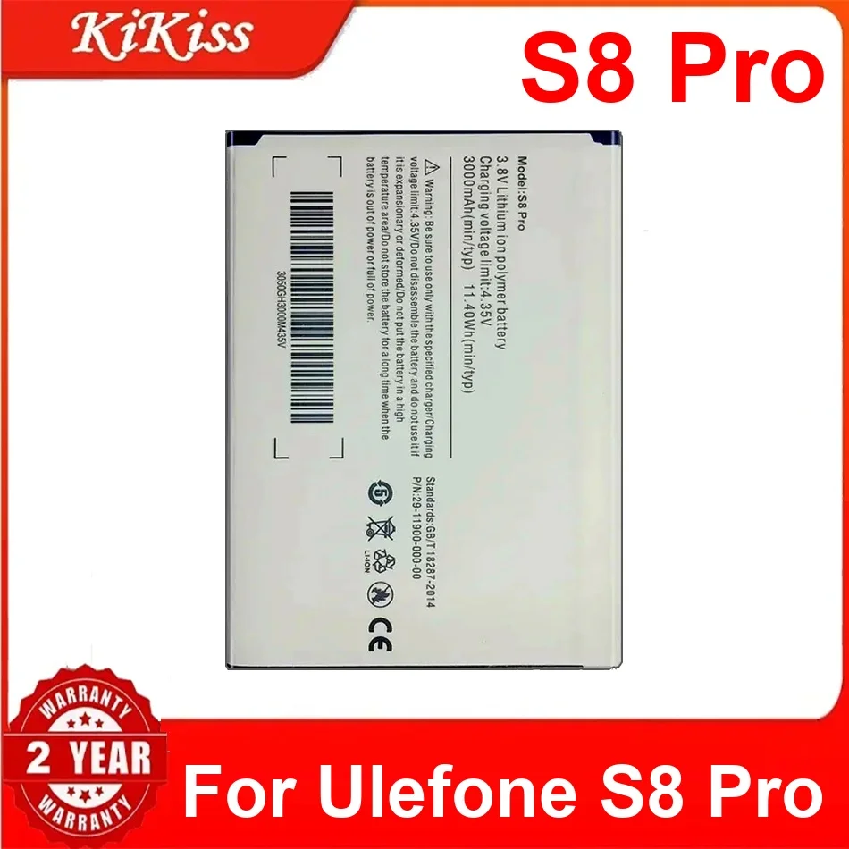 

3000Mah S8 Pro Battery For Ulefone Fast-Charging Rechargeable Mobile Phone