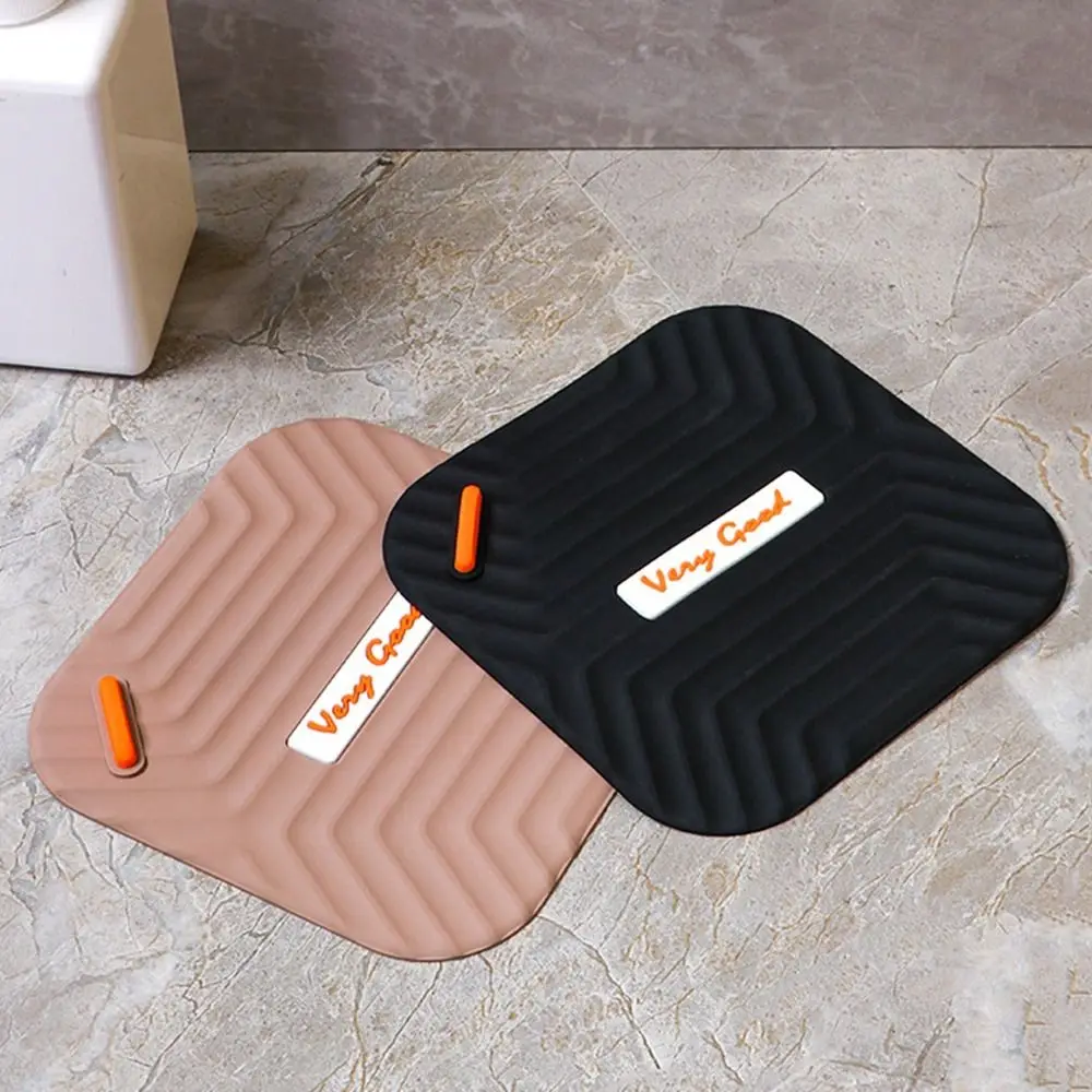 Durable Silicone Floor Drain Cover Square 15*15cm Shower Deodorant Pad Sealed Anti-odor Water Stopper Kitchen