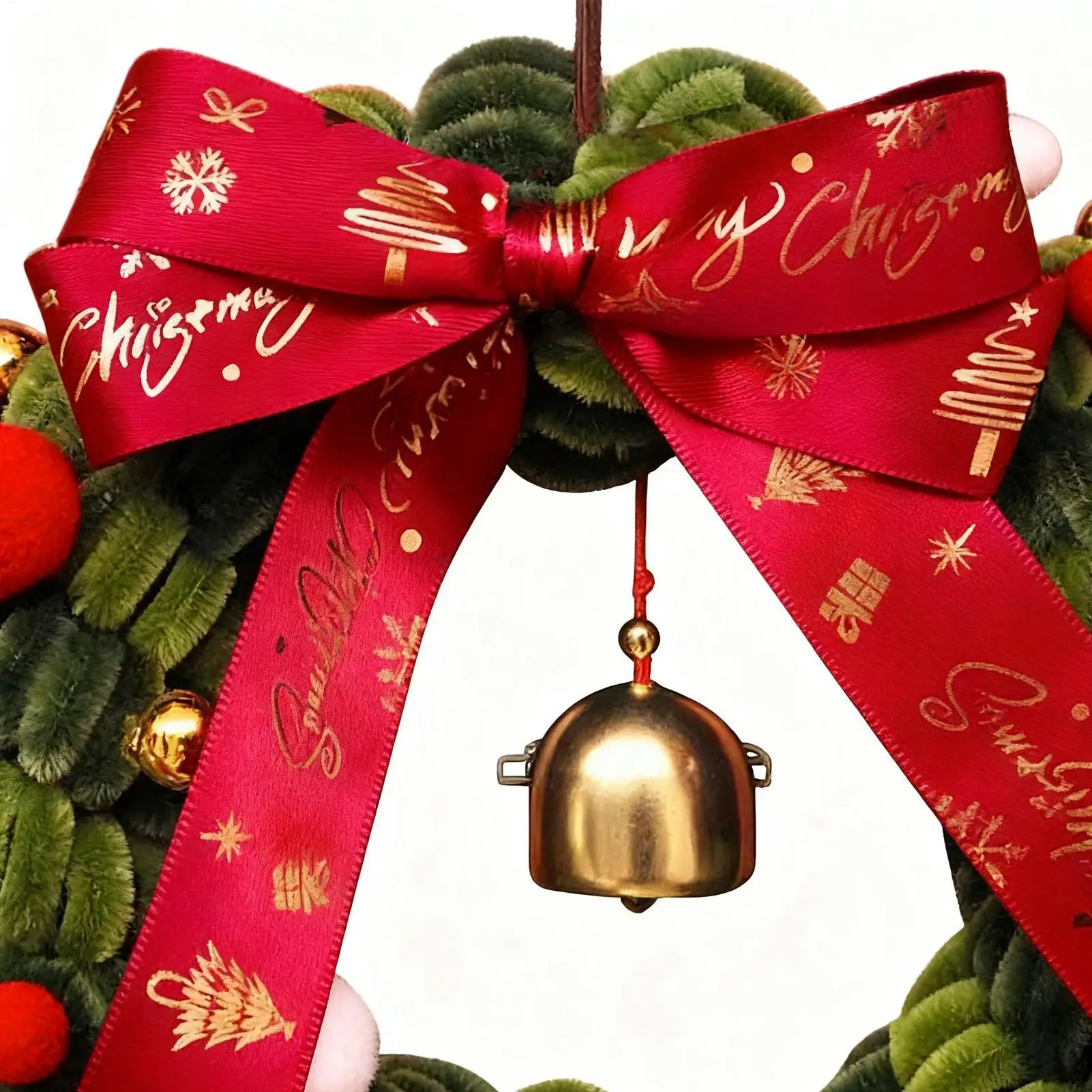 Conjunto de corona navideña, adorno festivo, corona navideña de invierno, conjunto de manualidades para ventana, repisa, interior, restaurante, valla de pared, comedor