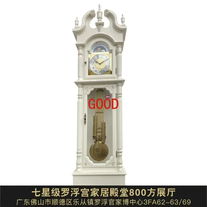 

European Style Mechanical Floor Clock Living Room Villa Retro Clock American Vertical Pendulum Clock Classical