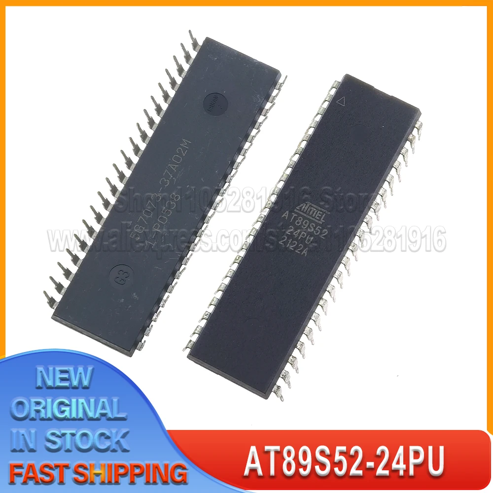 

5 ~ 10 шт./лот AT89S52-24PU AT89S52-24PI AT89S52 89S52 DIP-40 100% новый оригинальный точечный запас