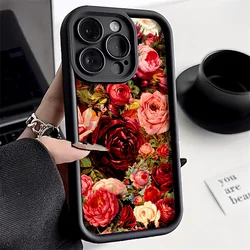 Retro Flower Case For Samsung A55 5G A54 A53 A52 A35 A34 A33 A35 A34 A33 A25 A16 A15 A14 A13 S24 Ultra S23 S22 Plus S21 FE Cover