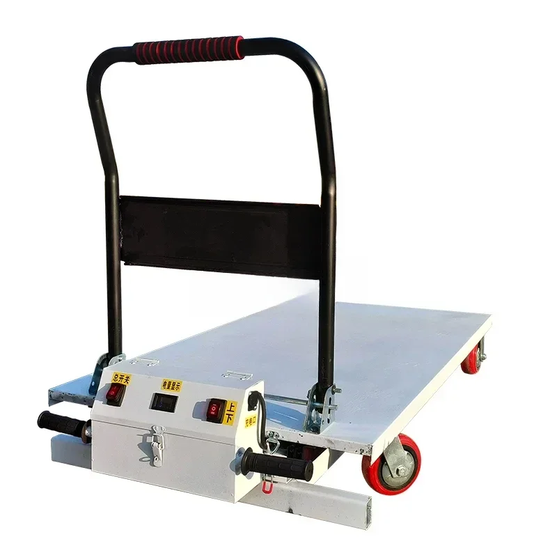 A  Automatic boarding platform trolley Electric hydraulic lift Portable scissor flatbed