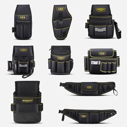 New Electrician Waistn Bag Tool Organizers Portable Multi Pocket Waterproof Tool Kit Function Tool Bag Oxford Cloth Bag