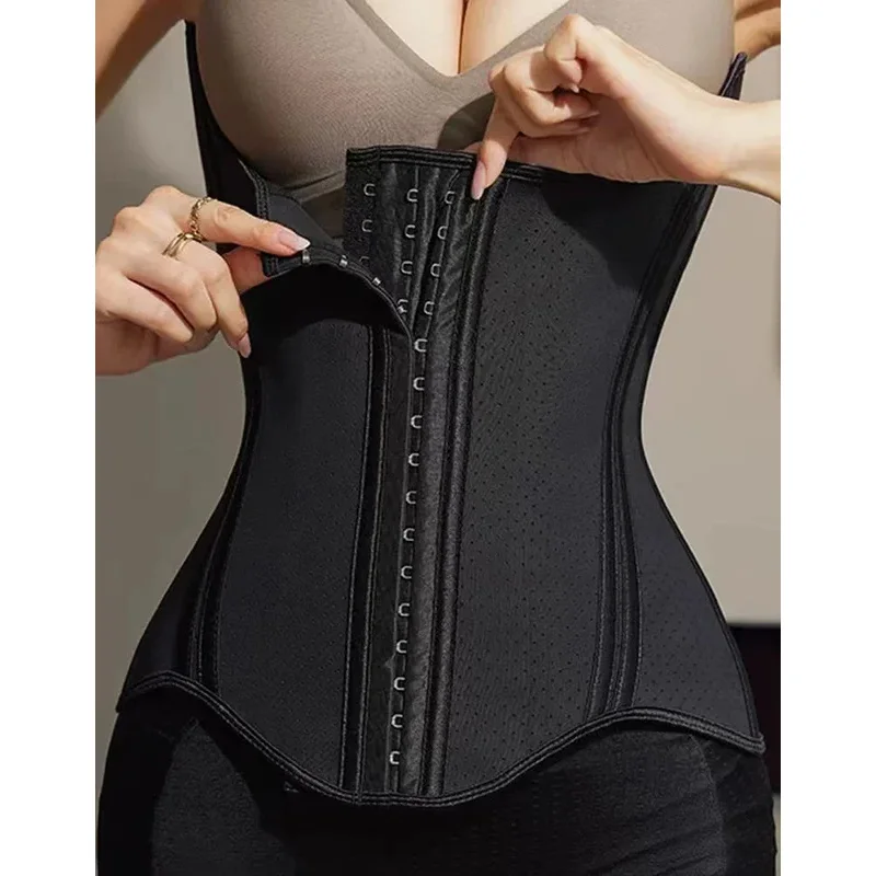 

Корсет-пояс для коррекции фигуры AfruliA Latex с высокой компрессией, утягивающий пояс для живота, корректирующее белье Fajas Colombianas