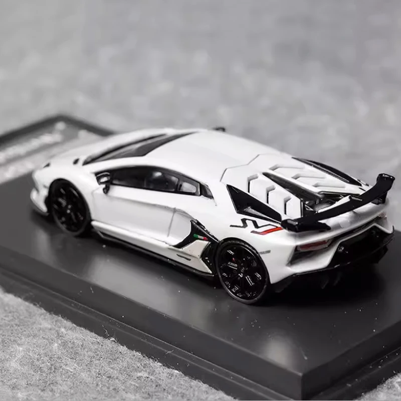 Moulé sous pression Original 1:64 échelle Aventador SVJ LP770-4 alliage modèle Simulation décoration loisirs Souvenirs Collection affichage statique
