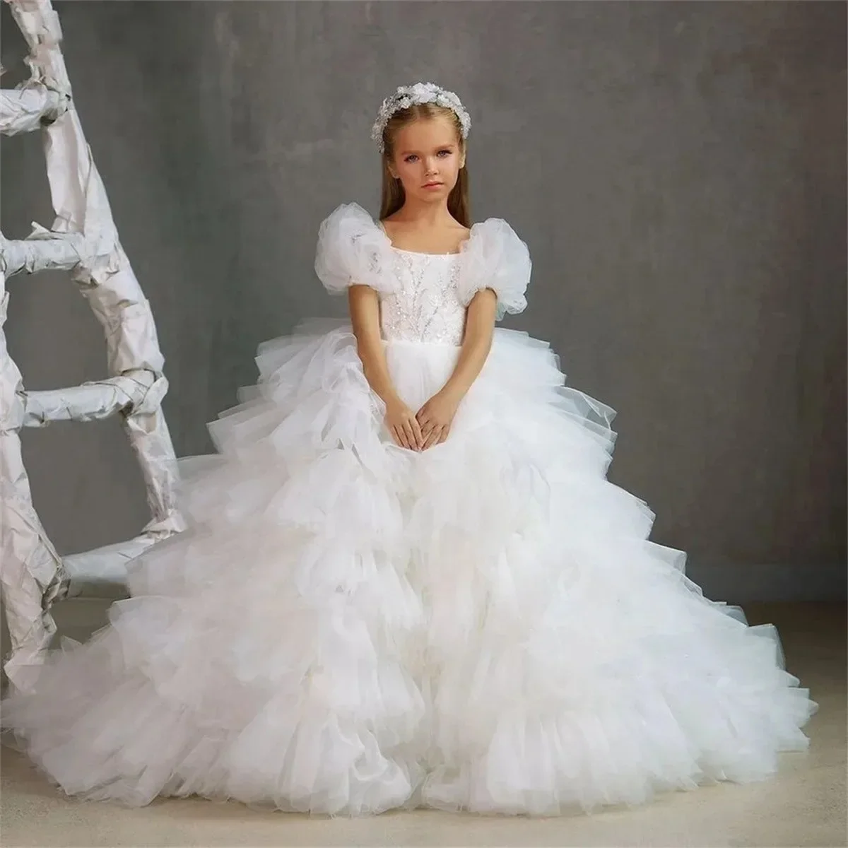 

Flower Girl Dresses For Weddings Party Vestidos Daminha Girls Princess Gown First Communion Dresses For Girls