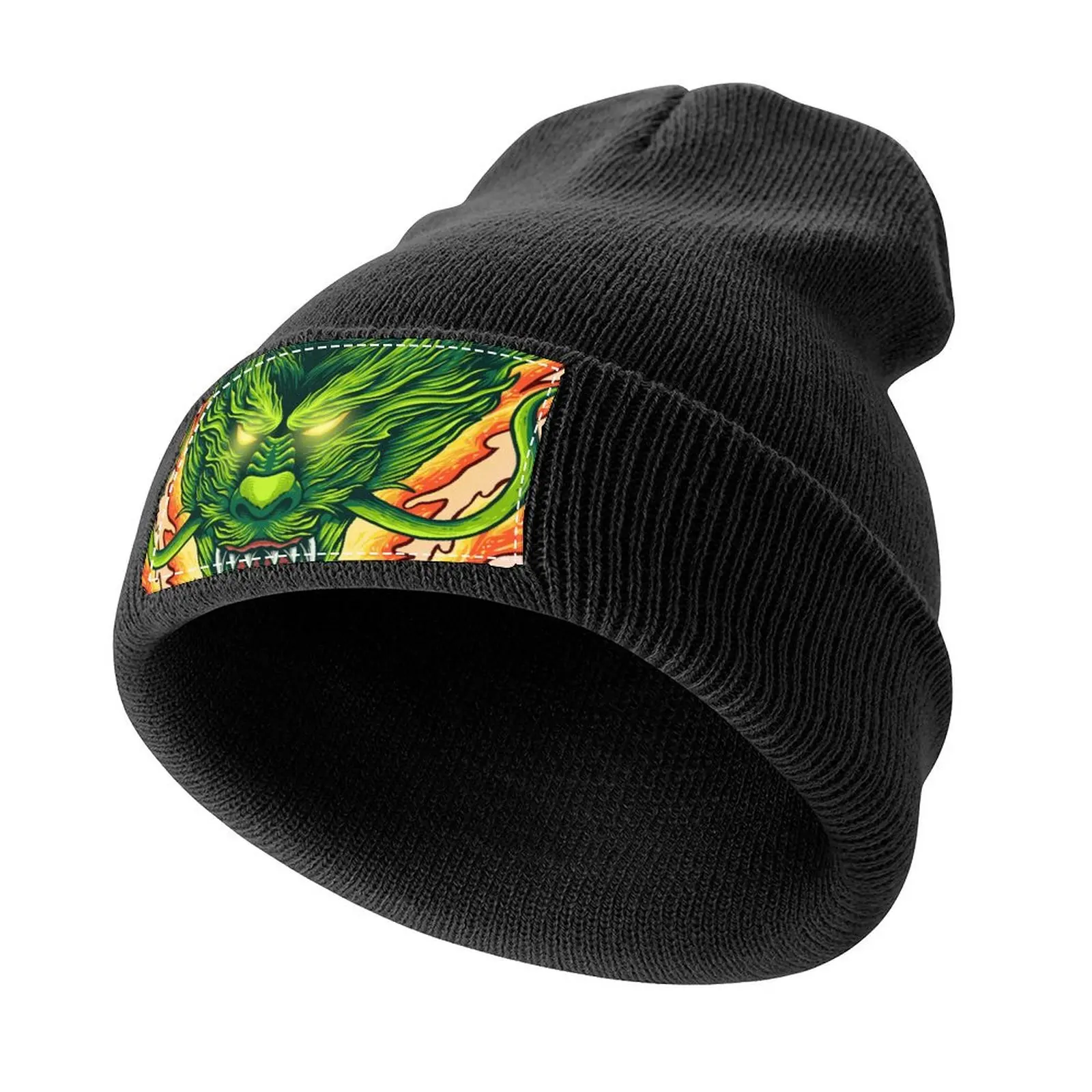 

Dragon On Fire Knitted Cap New In Hat Luxury Brand Women's Golf Clothing Men's