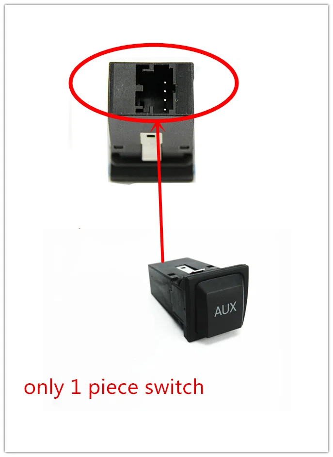 Original Aux input adapter switch AND CABLE WRIE  FOR Volkswagen VW GOLF MK6 JETTA MK5 RCD510 RNS510  5KD 035 724 A 5KD035724A