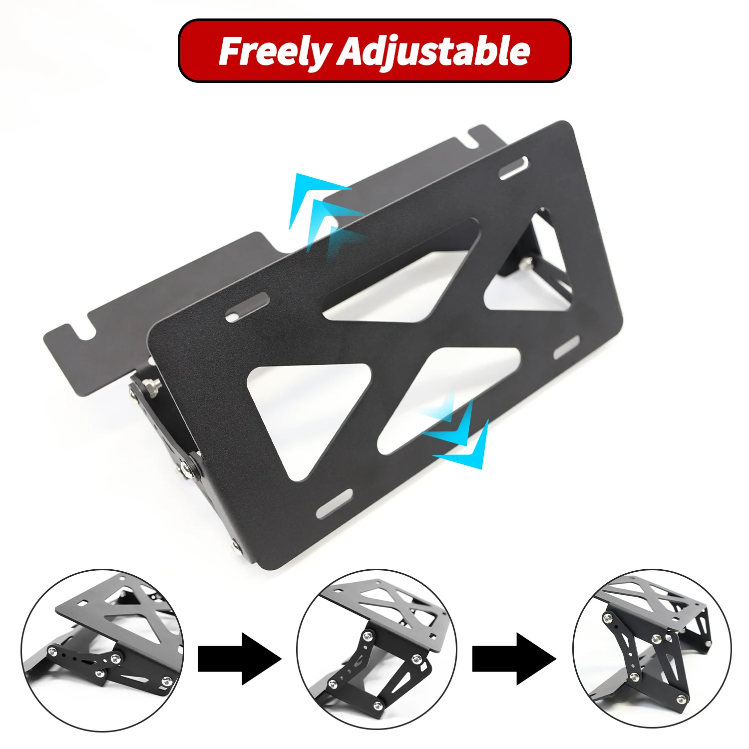 License Plate For 2021 2022 2023 Ford BRONCO Exterior Accessories Bracket Base Up and Down Adjustment Model