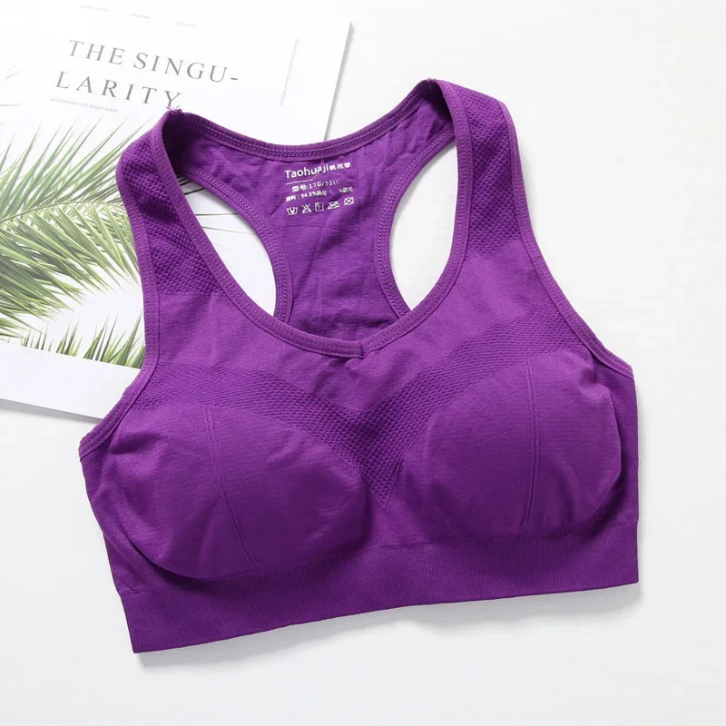 Women Sports Bra Top Push Up Fitness Bra Underwear Sport Tops Breathable Running Vest Gym Active Bras