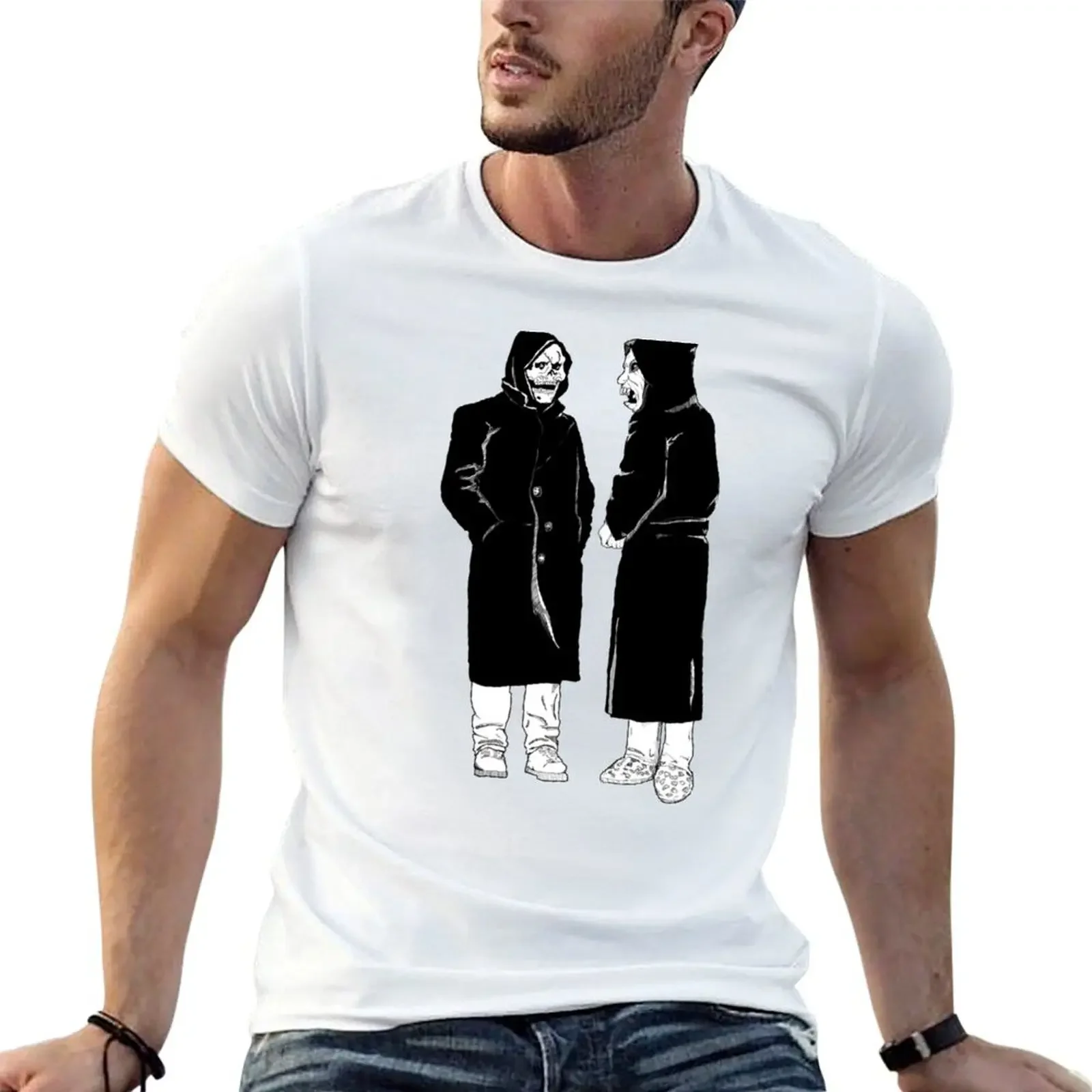 brand new - the devil and god T-Shirt custom t shirt vintage clothes tops shirts graphic tee men clothings