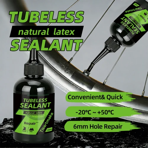 Sellador de neumáticos sin cámara para bicicleta de montaña, Kits de reparación de neumáticos de bicicleta de carretera, pegamento líquido para reparación de pinchazos, accesorios para bicicleta, 120ml