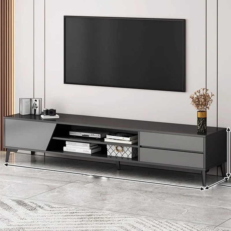 غرفة المعيشة الموقد التلفزيون تقف الترفيه الحديثة مصمم التلفزيون تقف الرف الأبيض موبليس الفقرة التلفزيون أثاث النمط الصيني #4