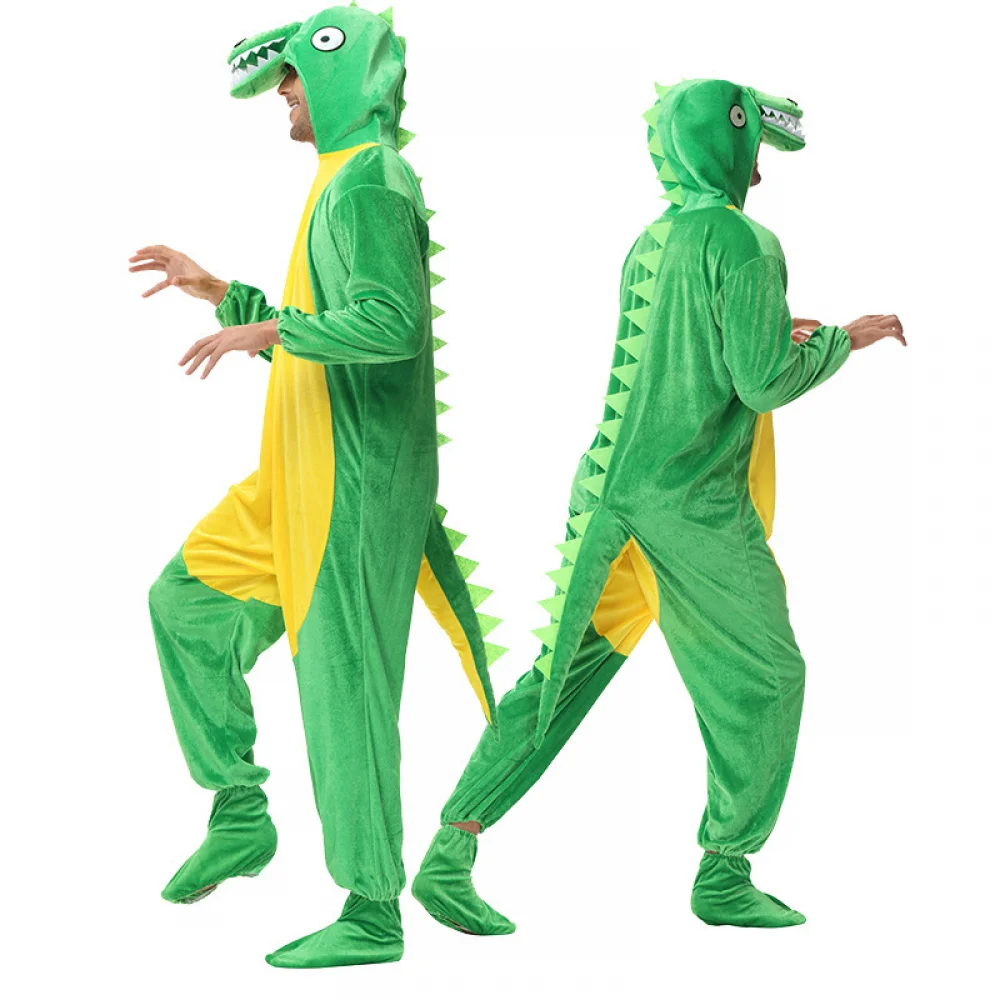 Costume de Cosplay Crocodile Onesie pour Adulte, Combinaison de ixdu Nouvel An, Spectacle de Parc d'Attraction