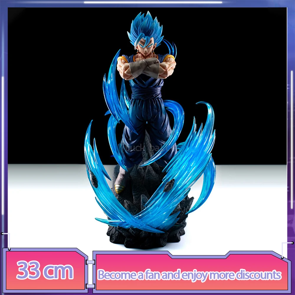 33cm Dragon Ball Anime Figure Vegetto Figure Vegetto Stand Action Figurine Model Statue Doll Collection Decoration Toys Gifts ﻿