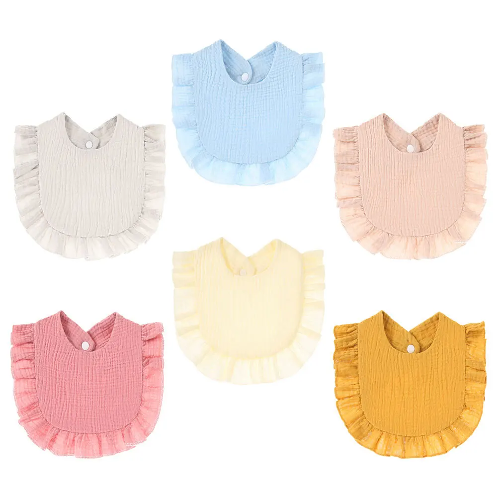 

6 Pcs Baby Bibs Feeding for Boy Reusable Newborn Drool Cotton Drooling Teething