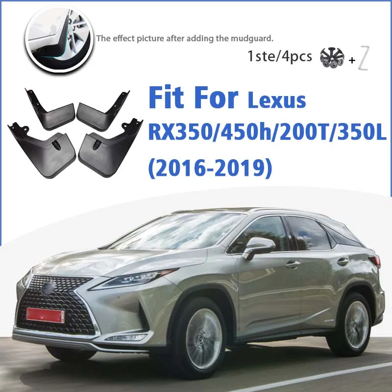 Mudguard For LEXUS RX RX350 RX450h RX200T RX350L 2016-2019 Front Rear Mudflaps Mudguards Car Accessories Splash Guard Fender