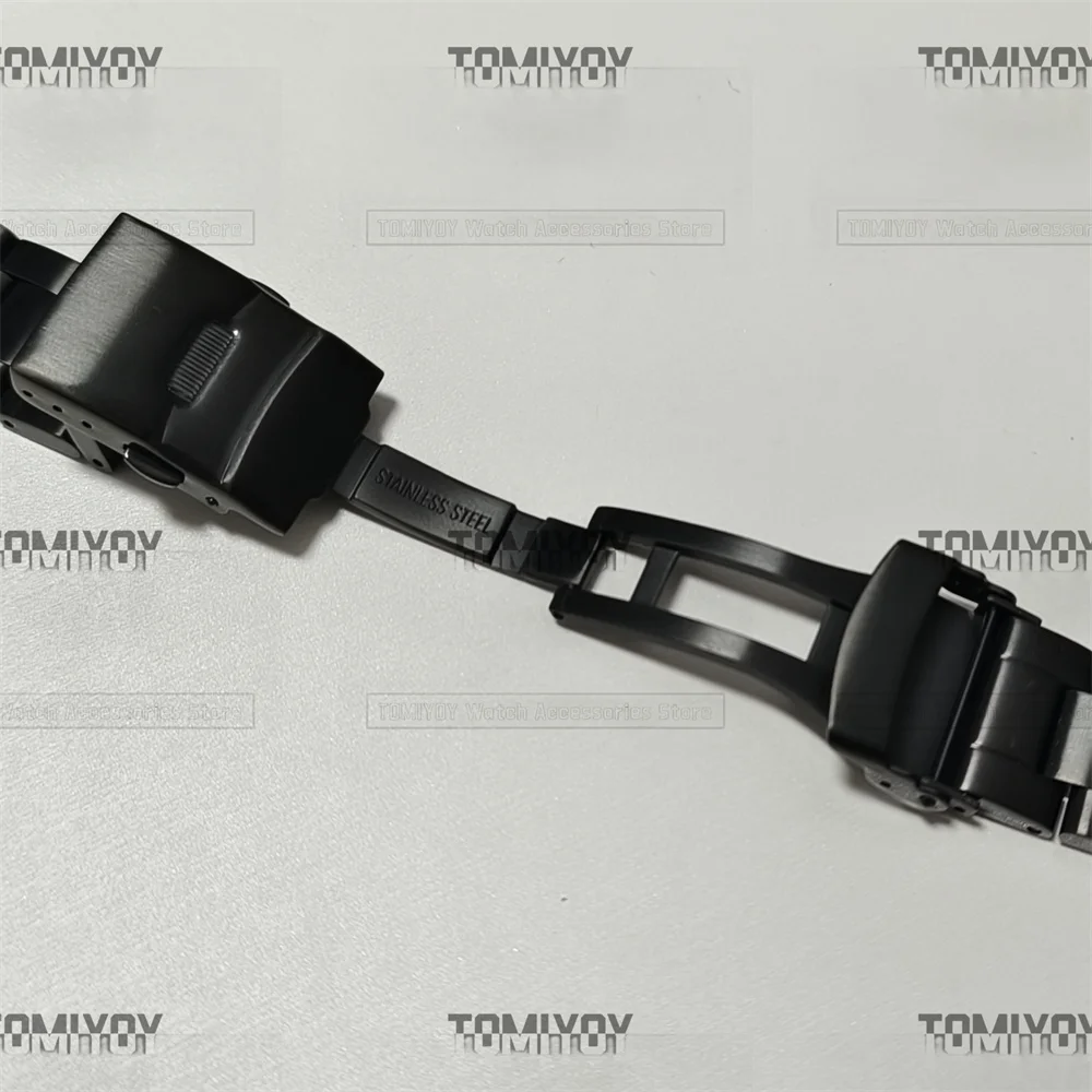 Imagem -04 - Pvd Ver Strap Solid Curved End Link Pulseira Fit para Seiko 6105 20 mm Aço Inoxidável